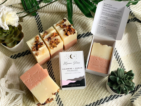 The Sass Bar SOOTHE : Calamine + Kaolin Soap Bar